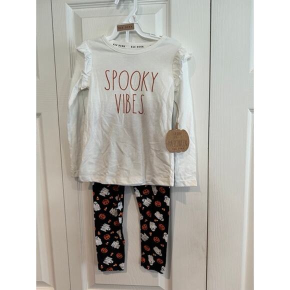 NWT 2-piece Halloween Rae Dunn Spooky Vibes Outfit - Picture 3 of 7